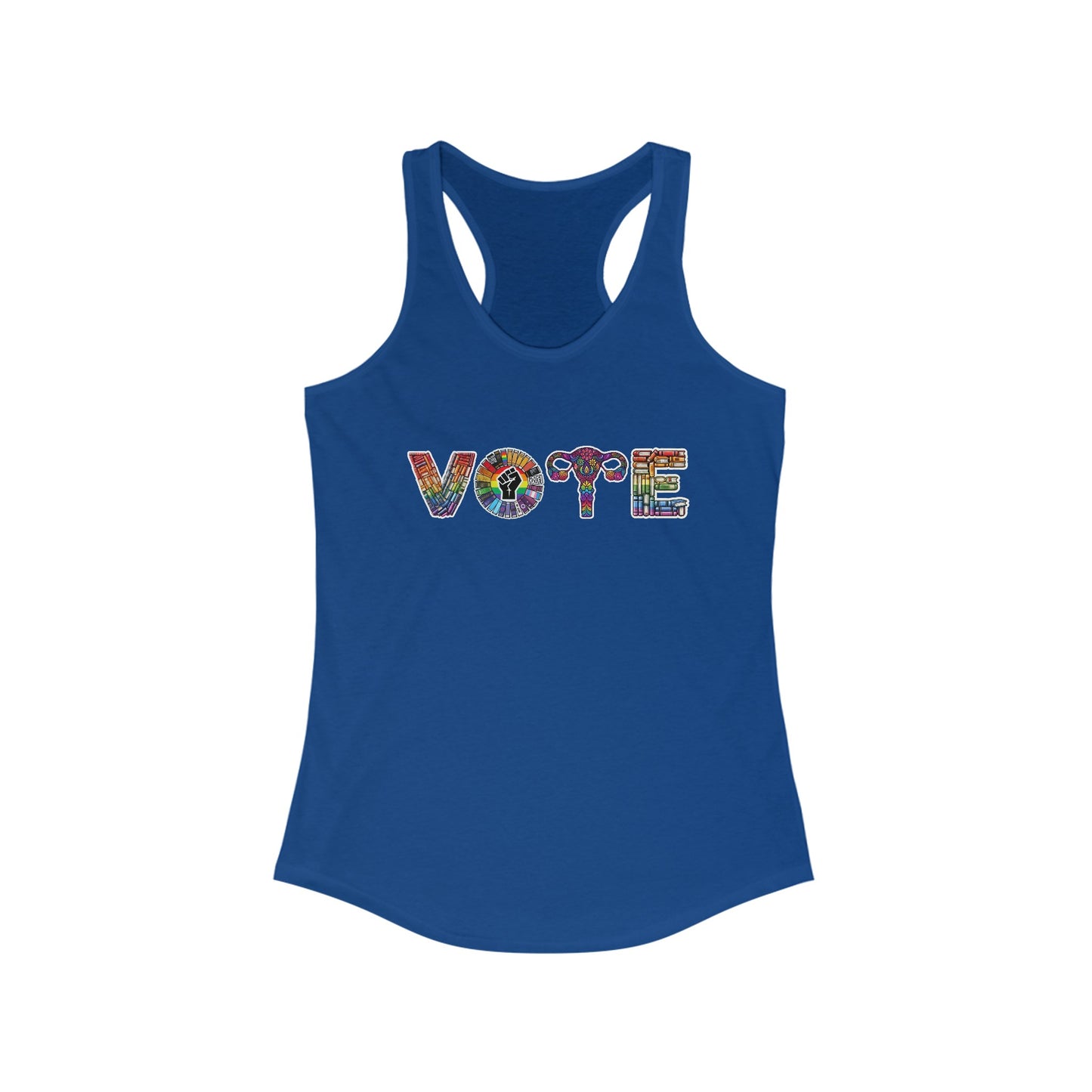 VOTE women’s unisex racer back tank