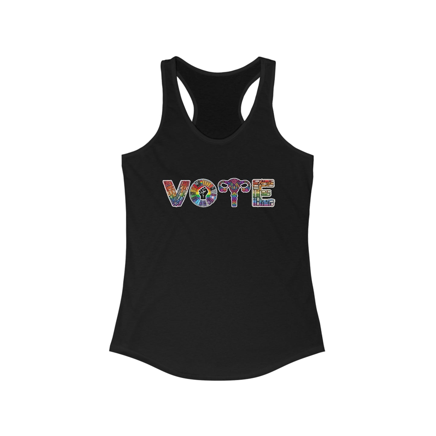 VOTE women’s unisex racer back tank